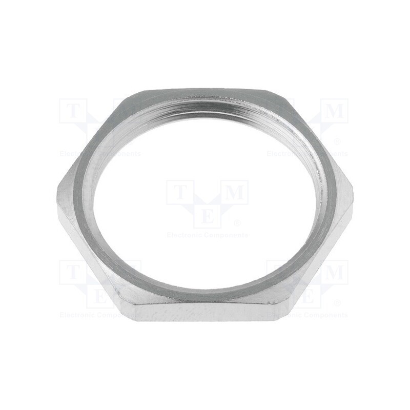 5 pcs x LAPP - 52003520 - Nut, PG13,5, brass, nickel, Thk: 3mm, Spanner: 23mm, Thread: PG