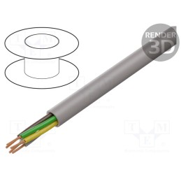 5 m x LAPP - 37153 - Wire, UNITRONIC® LiHH, 5x0.5mm2, unshielded, 60V, Cu, stranded