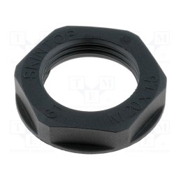 5 pcs x LAPP - 53119120 - Nut, M20, polyamide, UL94V-2, 27mm, black, -20÷100°C, Thread: metric