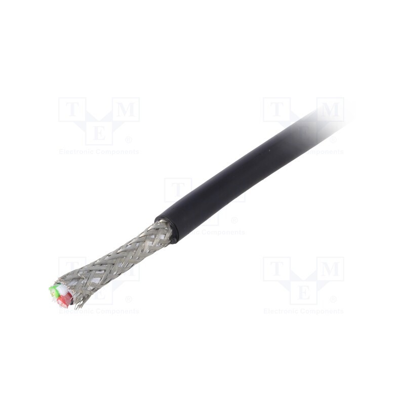 5 m x LAPP - 2170233 - Wire, 1x2x0.64mm2, automatics,RS422,RS485, solid, Cu, PE, black