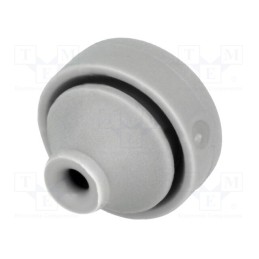 5 pcs x TRELLEBORG - 100744 - Grommet, Ømount.hole: 13mm, elastomer thermoplastic TPE, grey
