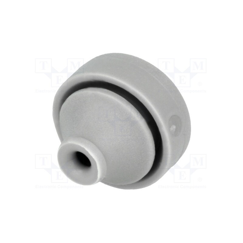 5 pcs x TRELLEBORG - 100744 - Grommet, Ømount.hole: 13mm, elastomer thermoplastic TPE, grey