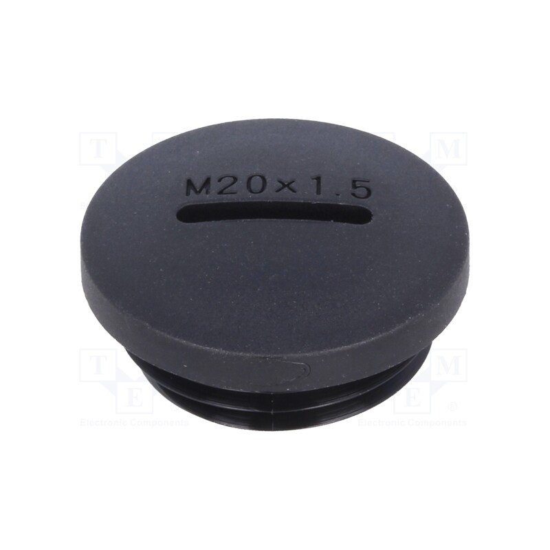 5 pcs x KSS WIRING - MSP20 - Stopper, M20, 1.5, polyamide, black, H: 10.5mm, Øout: 24mm