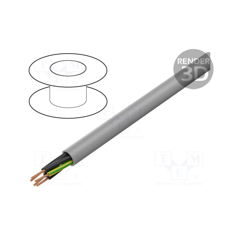 5 m x LAPP - 15206 - Wire, H05VV5-F,ÖLFLEX® 150, 6G1mm2, unshielded, 300V,500V, Cu