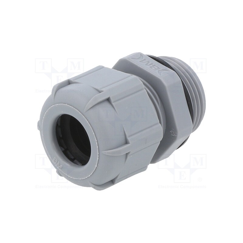 5 pcs x BM GROUP - BM4316 - Cable gland, PG16, IP68, polyamide, dark grey