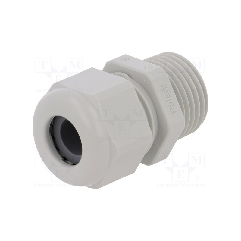 5 pcs x HUMMEL - 1.209.1200.71 - Cable gland, NPT1/2', IP68, polyamide, light grey, UL94V-0, HSK-K