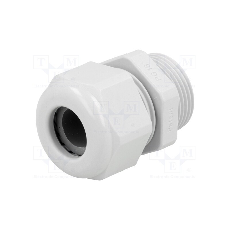 5 pcs x HUMMEL - 1.209.1600.15 - Cable gland, PG16, IP68, polyamide, light grey, UL94V-0, HSK-K