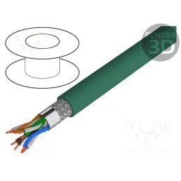 5 m x LAPP - 2170300 - Wire, ETHERLINE® Cat.5e,SF/UTP, 4x2x26AWG, 5e, stranded, Cu, PUR