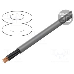 5 m x LAPP - 1312857 - Wire, ÖLFLEX® CLASSIC 400 P, 7x0.75mm2, unshielded, 300V,500V, Cu