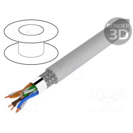 5 m x LAPP - 2170951 - Wire, ETHERLINE® LAN 200,SF/UTP, 4x2x24AWG, 5e, solid, Cu, PVC