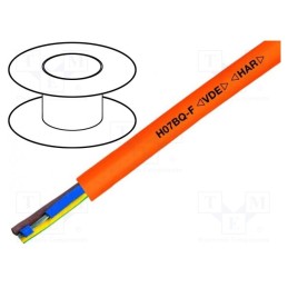 5 m x HELUKABEL - 22064 - Wire, H07BQ-F, 2x2.5mm2, unshielded, 450V,700V, Cu, stranded