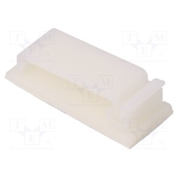 5 pcs x FIX&FASTEN - FCA-3 - Self-adhesive cable holder, polyamide, natural, UL94V-2