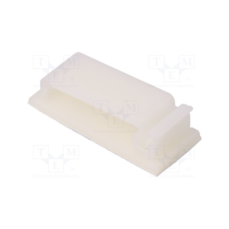 5 pcs x FIX&FASTEN - FCA-3 - Self-adhesive cable holder, polyamide, natural, UL94V-2