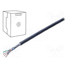 5 m x BELDEN - 74003PU.01500 - Wire, SF/UTP, 4x2x26AWG, industrial Ethernet, 5e, stranded, Cu