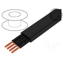 5 m x TKD - 3000578 - Wire, H07VVH6-F, 4x1.5mm2, unshielded, 450V,750V, Cu, stranded