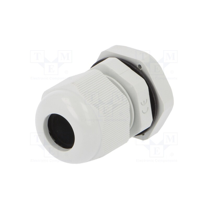 5 pcs x PAWBOL - D.3072 - Cable gland, PG11, IP67, polyamide, grey