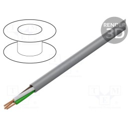 5 m x IGUS - CF130.07.03.UL - Wire: control cable, chainflex® CF130.UL, 3G0.75mm2, PVC, grey