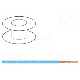 5 m x BITNER - IG2005.06 - Wire, BiTOne,H07V-K, stranded, Cu, 16mm2, PVC, blue, 450V,750V, 100m