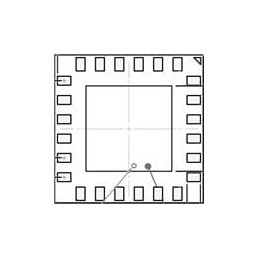 1 pcs : ADPA7009-2ACEZ - RF Amplifier 20 GHz to 54 GHz, GaAs, pHEMT, MMIC, 29 dBm (0.5 W) Power Amplifier