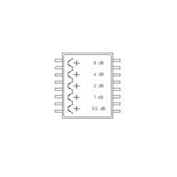 1 pcs : AT-283-PIN - Attenuators DC-2.0GHz 5-Bit .5dB steps to 15.5dB