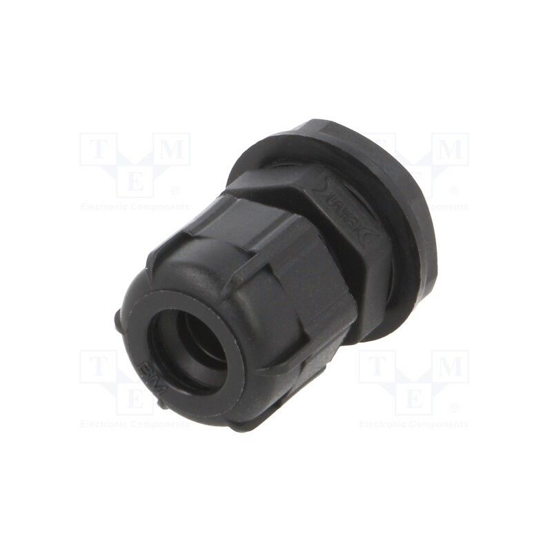 5 pcs x BM GROUP - BM4709N - Cable gland, PG9, IP68, polyamide, black