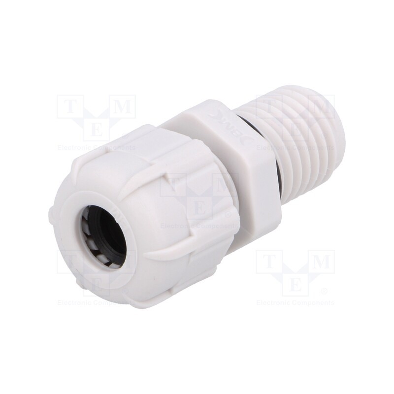5 pcs x BM GROUP - BM4912L - Cable gland, with long thread, M12, 1.5, IP68, polyamide, grey