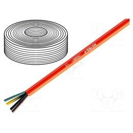 5 m x LAPP - 136023 - Wire, H05BQ-F,ÖLFLEX® 550 P, 4G0.75mm2, unshielded, 300V,500V, Cu