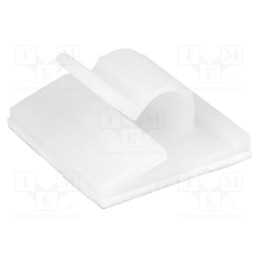 5 pcs x FIX&FASTEN - FIX-WCT-6 - Self-adhesive cable holder, 6mm, polyamide, natural, UL94V-2