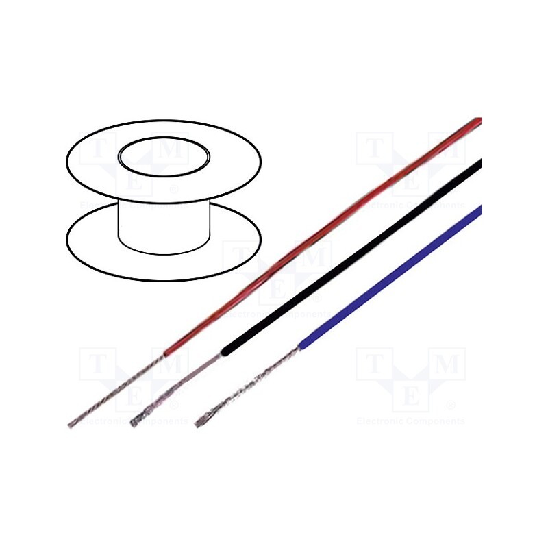 5 m x LAPP - 82003 - Wire, ÖLFLEX® HEAT 205 SC, 1x0.5mm2, stranded, Cu, FEP, brown