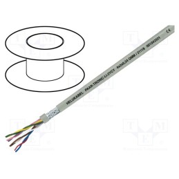 5 m x HELUKABEL - 21118 - Wire, PAAR-TRONIC Li-2YCY, 3x2x0.34mm2, PE, grey, 250V, CPR: Eca