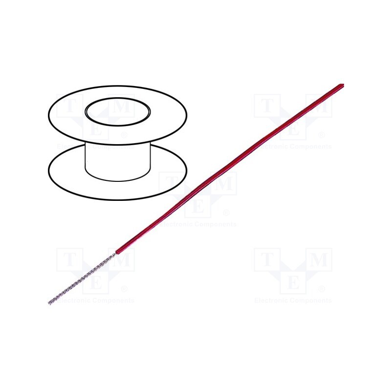 5 m x LAPP - 95105 - Wire, ÖLFLEX® HEAT 260 SC, 1x26AWG, stranded, Cu, PTFE, white