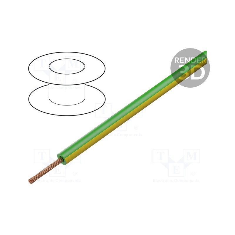 5 m x STu00c4UBLI - 61.7606-20 - Wire, Silivolt®-1V, 1x0.75mm2, stranded, Cu, silicone, 1.5kV, 100m