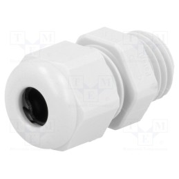 5 pcs x HUMMEL - 1.209.1200.50 - Cable gland, M12, 1.5, IP68, polyamide, light grey, UL94V-0, HSK-K