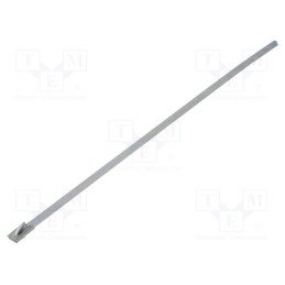 5 pcs x FIX&FASTEN - FIX-STB-200S - Cable tie, L: 200mm, W: 4.5mm, stainless steel, steel, Ømax: 50mm