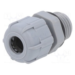 5 pcs x BM GROUP - BM4307 - Cable gland, PG7, IP68, polyamide, dark grey
