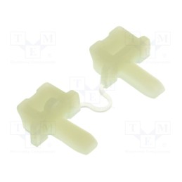 5 pcs x HELLERMANNTYTON - 152-11209 - Holder, push-in, polyamide, natural, Tie width: 5.5mm, Ht: 7.8mm