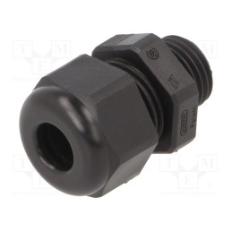 5 pcs x HUMMEL - 1.590.0701.14 - Cable gland, PG7, IP68, polyamide, black, HSK-KE