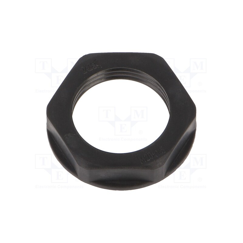5 pcs x BM GROUP - BM4820N - Nut, M20, polyamide, black, -20÷90°C, Thread: metric, Pitch: 1.5