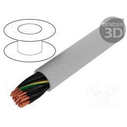 5 m x HELUKABEL - 23342 - Wire, JZ-500-PUR, 34G0.75mm2, unshielded, 300V,500V, Cu, stranded