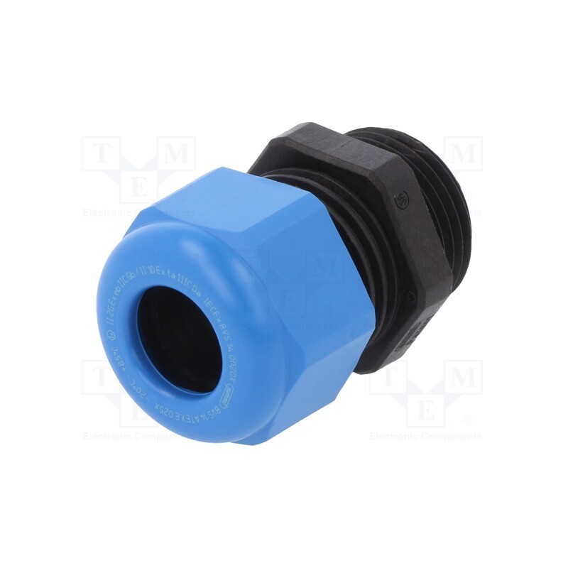5 pcs x HUMMEL - 1.292.2002.50 - Cable gland, M20, 1.5, IP68, polyamide, HSK-K-Ex-Active