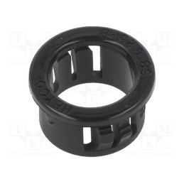 10 pcs x KEYSTONE - 8476 - Grommet, Ømount.hole: 15.9mm, Øhole: 12.7mm, polyamide, black