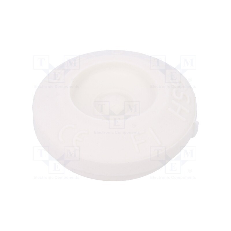 10 pcs x HT HI TECH POLYMERS - HSS-M20-TPE-V0 - Grommet, Ømount.hole: 20mm, elastomer thermoplastic TPE, grey