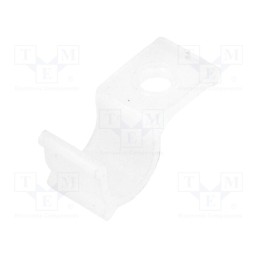 10 pcs x ESSENTRA - HURCS-4-01 - Screw mounted clamp, polyamide, natural, Cable P-clips