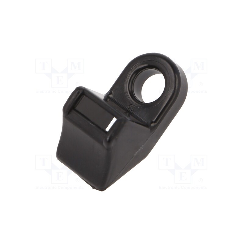 10 pcs x HELLERMANNTYTON - 151-02259 - Holder, screw, black, cable ties