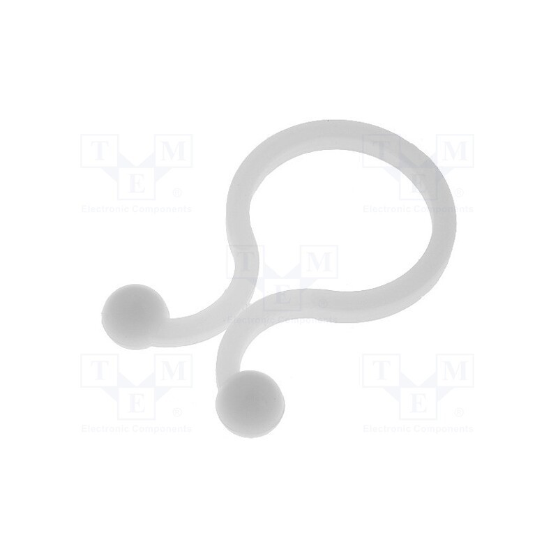 10 pcs x FIX&FASTEN - FIX-TL-4 - Cable clips, 13.8mm, polyamide, natural, UL94V-2, Cable P-clips