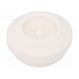 10 pcs x HT HI TECH POLYMERS - HSS-M16-TPE-V0 - Grommet, Ømount.hole: 16mm, elastomer thermoplastic TPE, white
