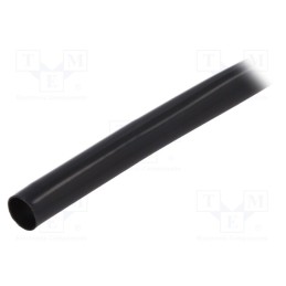 10 m x SIGI - PVC125-10-BK-10 - Insulating tube, PVC, black, -20÷125°C, Øint: 10mm, L: 10m, UL94V-0
