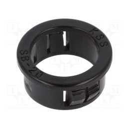 10 pcs x KSS WIRING - SB-20 - Grommet, Ømount.hole: 20mm, Øhole: 15.9mm, black