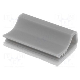 10 pcs x KSS WIRING - SFC20 - Self-adhesive cable holder, PVC, grey, Cable P-clips