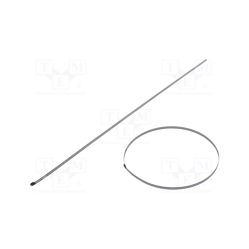 10 pcs x RAYCHEM RPG - LC74-750 - Cable tie, L: 750mm, W: 7mm, stainless steel AISI 304, 445N, black